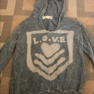 Love cotton Hooded sweatshirt
